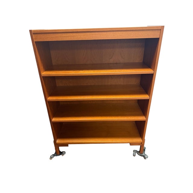 Vintage Danish Teak Bookcase McM Four Shelf For Sale - Image 11 of 16