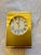 Vintage Tiffany & Co. Swiss Brass Quartz Desk Alarm Clock, Roman Numeral Dial, 1970s For Sale - Image 11 of 12