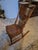 Early 20th Century Antique Pressed Back Oak Rocking Chair For Sale - Image 5 of 10