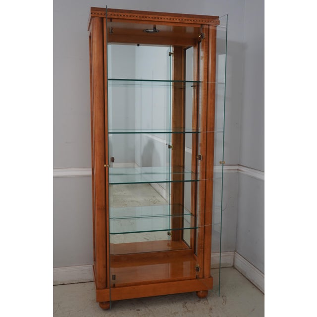 Biedermeier Hickory White Genesis Collection Biedermeier Curio Cabinet For Sale - Image 3 of 17