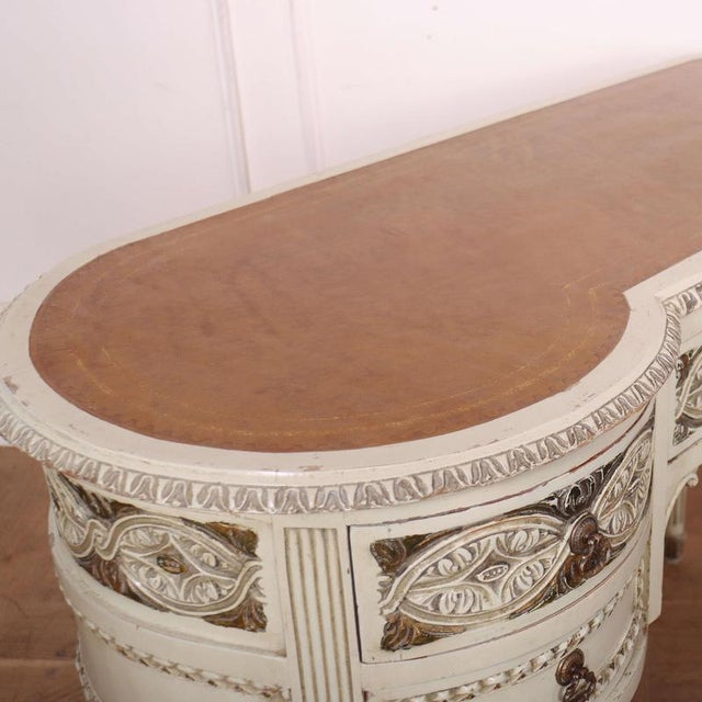 English Painted Desk in Pine For Sale - Image 9 of 11