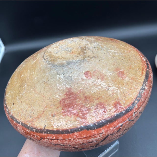 Peruvian Shapido Conido Style Polychrome Red Clay Pottery Vessel For Sale - Image 15 of 16
