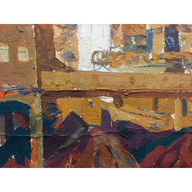 1970s Oil Painting Building Complex Kostenko Anatoly Alexandrovich For Sale - Image 6 of 10