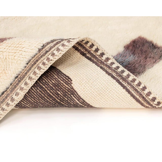 Hand-Knotted Wool Rug by Azele Studio For Sale - Image 6 of 12