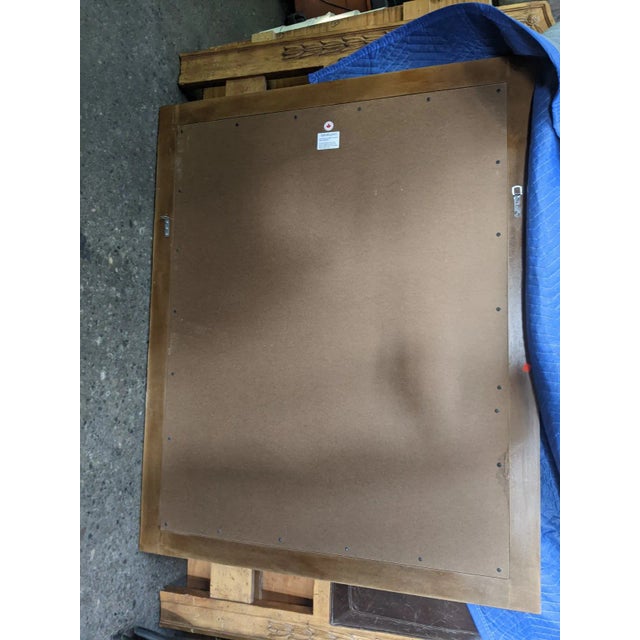 Vintage Canadian Antiqued Venetian Style Wall Hall Vanity Mirror For Sale - Image 11 of 12