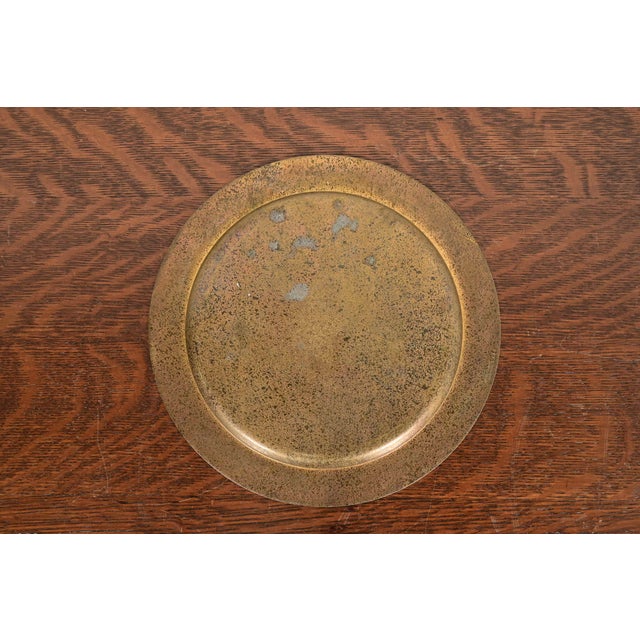 Bronze Tiffany Studios New York Bronze Doré Plate With Decorative Border For Sale - Image 8 of 11