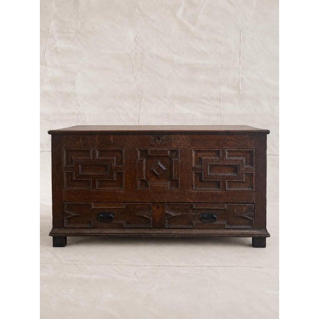 Late 17th Century English Oak Geometric Chest For Sale - Image 12 of 12