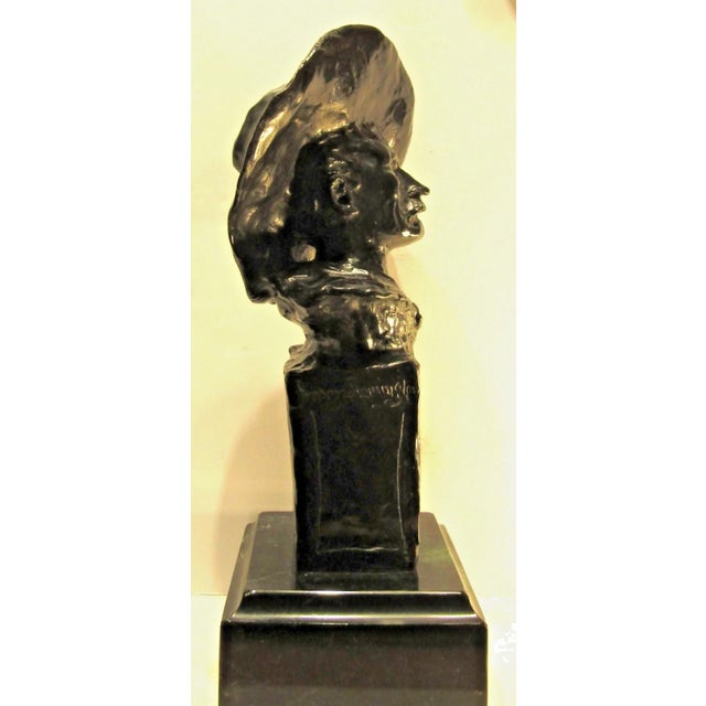 Bronze 1980s Bronze Bust of the Sergeant After Frederick Remington, American, 1861-1909 For Sale - Image 8 of 14