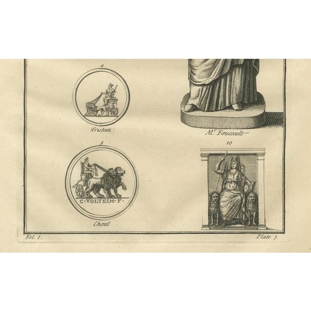 Roman funerary monument and relief sculpture – montfaucon engraving, 1721 description large classical engraving depicting...