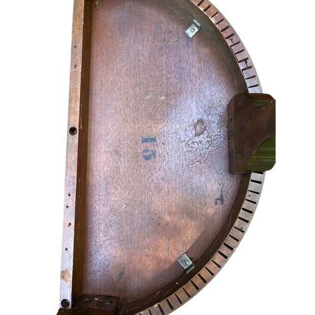 Early 20th Century Early 20th Century English Queen Anne Demilune Table For Sale - Image 5 of 11