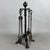 Vintage Wrought Iron Fireplace Set Floor Lamp with Tools, 1940s For Sale - Image 4 of 10