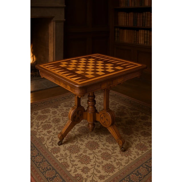 French Neo-Renaissance Gaming Table, Circa 1875–1895 For Sale - Image 15 of 18