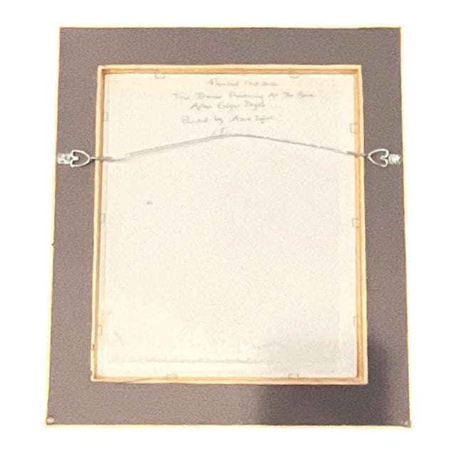 “Dancer Practicing at the Barre” after Edgar Degas. Based in Bedfordshire, England, artist Azra Iqbal is celebrated for...