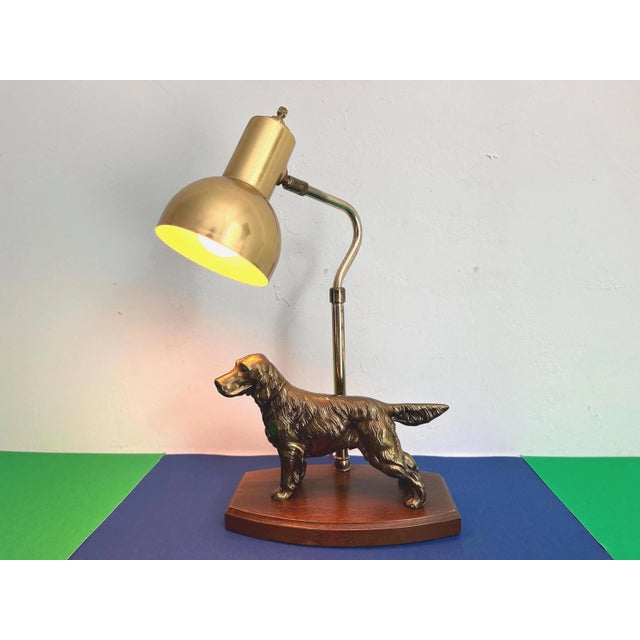 Mid-Century Modern 1960s Retriever Dog Desk Lamp For Sale - Image 3 of 17
