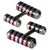 Metal Pair of Sterling Silver and Enamel Cuff Links Paloma Picasso forTiffany & Co. For Sale - Image 7 of 11