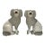 19th Century English Staffordshire Pearlware Creamware Dogs - A Pair For Sale