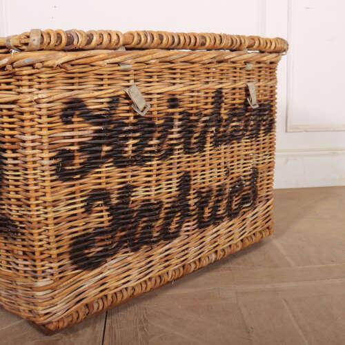 English Wicker Log Basket, 1890s For Sale - Image 5 of 7