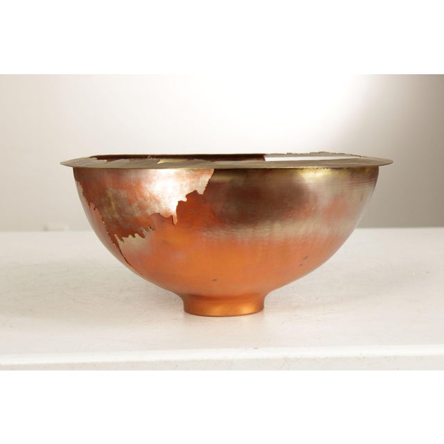 Modern Thomas Roy Markusen Studio Copper And Brass Decorative Bowl For Sale - Image 3 of 12