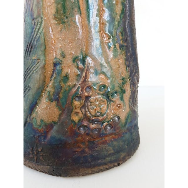 1950s Vintage Terracotta Ceramic Violinist, 1950s For Sale - Image 5 of 9