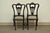 Early 20th Century Antique Victorian Carved Mahogany Lyre Back Small Accent Side Chairs - a Pair For Sale - Image 10 of 12