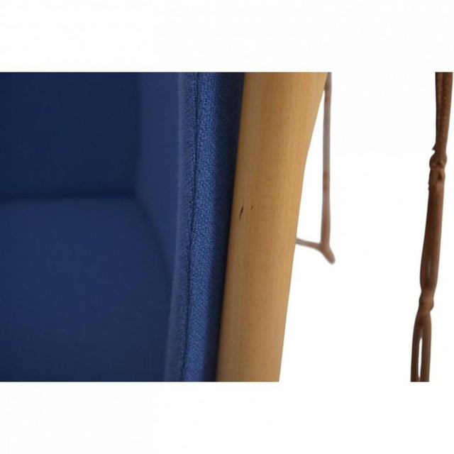 Spokeback Sofa in Blue Fabric by Børge Mogensen, 1994 For Sale - Image 14 of 17