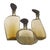 Organic curves and flowing lines make a set of hammered smoke-luster glass decanters a luxurious accent. Each...