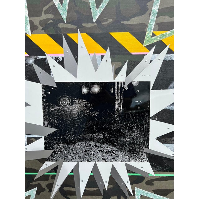 Ryan Humphrey, Outsider Ryan Humphrey Street Art Collage, Large Painting Jackson Pollock Photo For Sale - Image 9 of 14