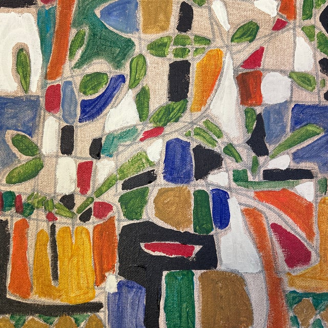 Contemporary abstract still life painting on canvas by Stephen Heigh. signed. Measures 11x14. Check out my shop Robins Egg...