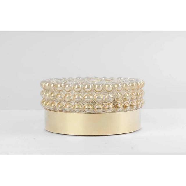 Large Amber Bubble Glass Wall Lights from Glashütte Limburg, Germany, 1970s For Sale - Image 11 of 13