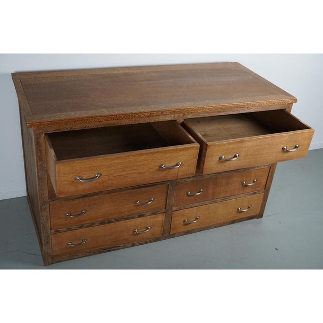 Brown Antique French Oak Shop Cabinet, 1930s For Sale - Image 8 of 15