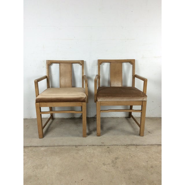 Set of 6 Mid Century Modern Dining Chairs With Limed Walnut Finish For Sale - Image 18 of 18