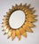 Vintage 1960s Spanish Sun Mirror in Gilded Metal For Sale - Image 6 of 11