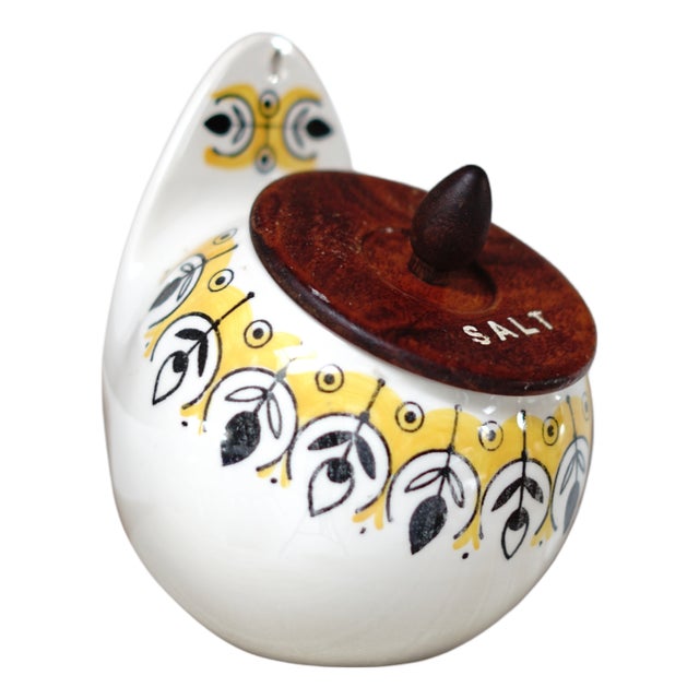 Ceramic Salt Container by Anita Nylund for Jie Gantofta, 1950s For Sale