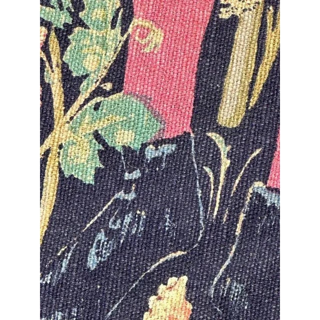 Vintage French Screen Printed by Hand Tapestry Vendanges Museum Design, 1970s For Sale - Image 16 of 18