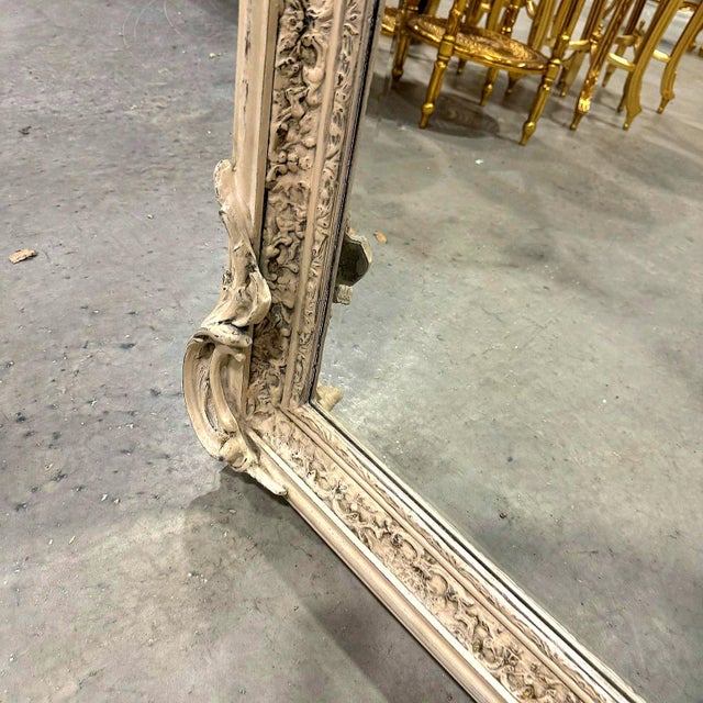 1990s Birds Motif French Style Floor Mirrors- Set of 2 For Sale - Image 10 of 12