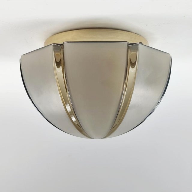 German Dome Shaped Flush Mount from Peill & Putzler, 1970s For Sale - Image 13 of 13