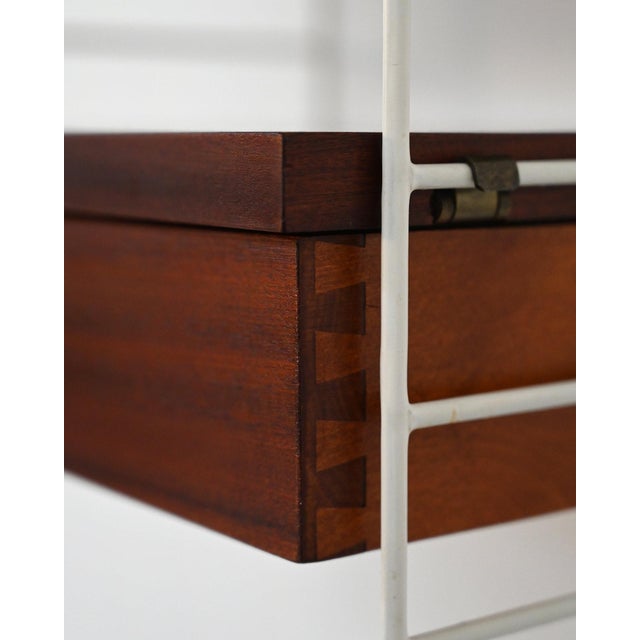 Wall Shelf with Drawer by BFB-Hyllan for String Design, 1950s For Sale - Image 4 of 10