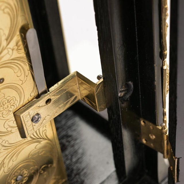 Black 18th Century Bracket Clock by John F.R.S. Ellicott, London For Sale - Image 8 of 10