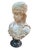 On offer is a 19th-century Italian Orientalist alabaster bust of a woman with a serene, downcast gaze, a coin necklace,...