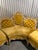 Rococo Mid 19th Century Monumental Rococo Revival Carved Sectional Sofa in Golden Velvet For Sale - Image 3 of 12