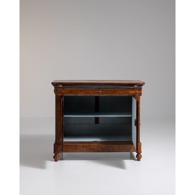 19th Century France Rich Mahogany Flame Mahogany Buffet For Sale - Image 4 of 11
