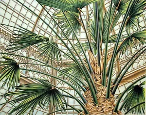 Karl Nathan Black "The Conservatory" Signed Numbered Art Lithograph 1980 Unframed
