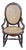 Vintage Victorian Mahogany Cane Back Rocking Chair With Carved Crest For Sale