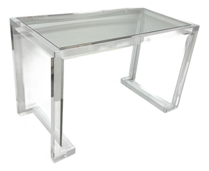 Interlude Home Ava Desk/Console, Acrylic