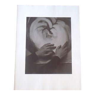 Large Vintage Photogravure-"Georgia O'Keeffe" by Alfred Stieglitz (Usa 1864-1946) For Sale