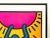 Yellow Keith Haring Estate Vintage 1989 Lithograph Print Framed Pop Art Poster " International Youth Year " 1985 For Sale - Image 8 of 13