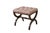 This English Regency style stool, circa the first half of the 20th century, is crafted from rich, warm mahogany and...