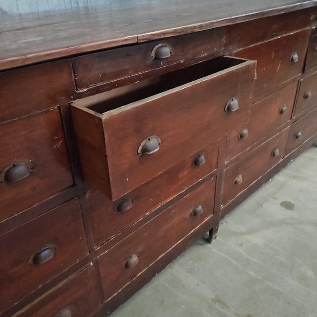 Vintage Carpenters Workbench in Pine For Sale - Image 9 of 14