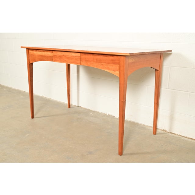 Harden Furniture Harden Furniture Arts and Crafts Shaker Solid Cherry Wood Writing Desk For Sale - Image 4 of 16