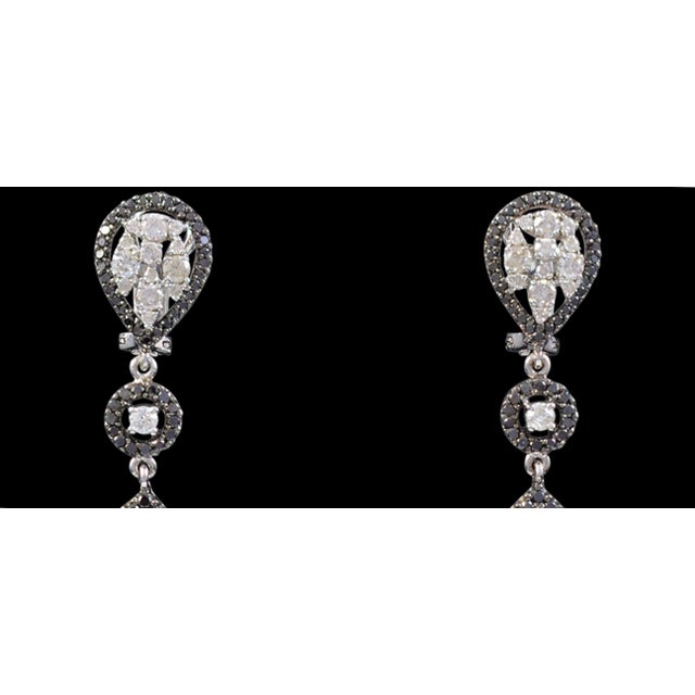 GIA Certified 6 Ct Zambian Pear Shape Emerald Diamond Drop Earrings 18Kt W Gold For Sale - Image 9 of 18